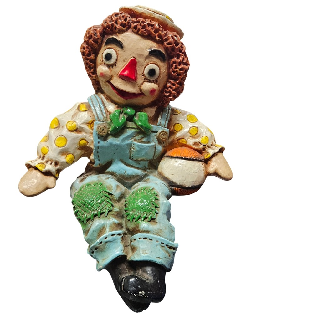 1969 Universal Statuary Corp‎ Raggedy Andy Shelf Sitter Made in Chicago